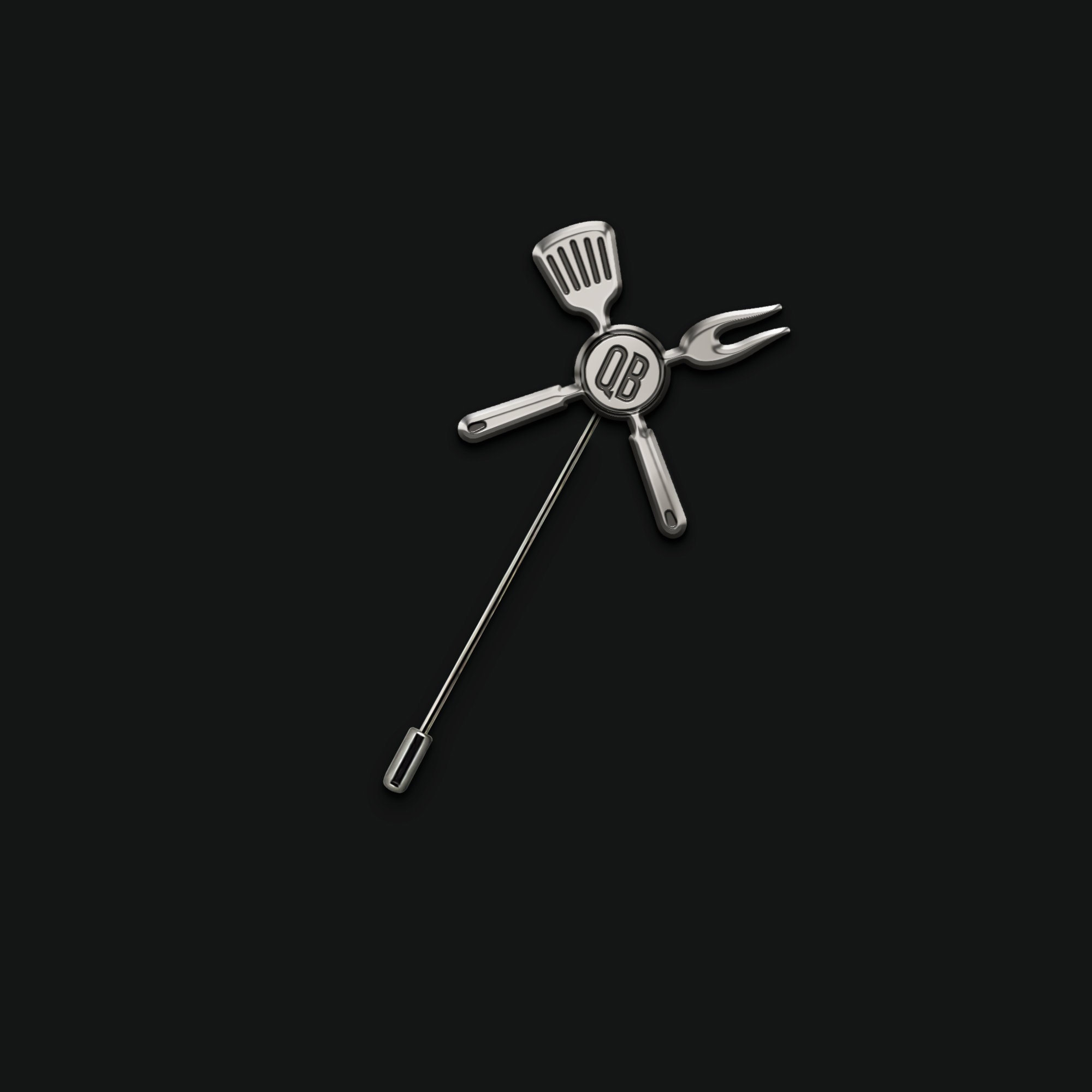 Gift to the chef, Custom Name Lapel Pins, Wedding Lapel Pin for groom, Initials Tie Pin silver 925, Bride to groom gift,