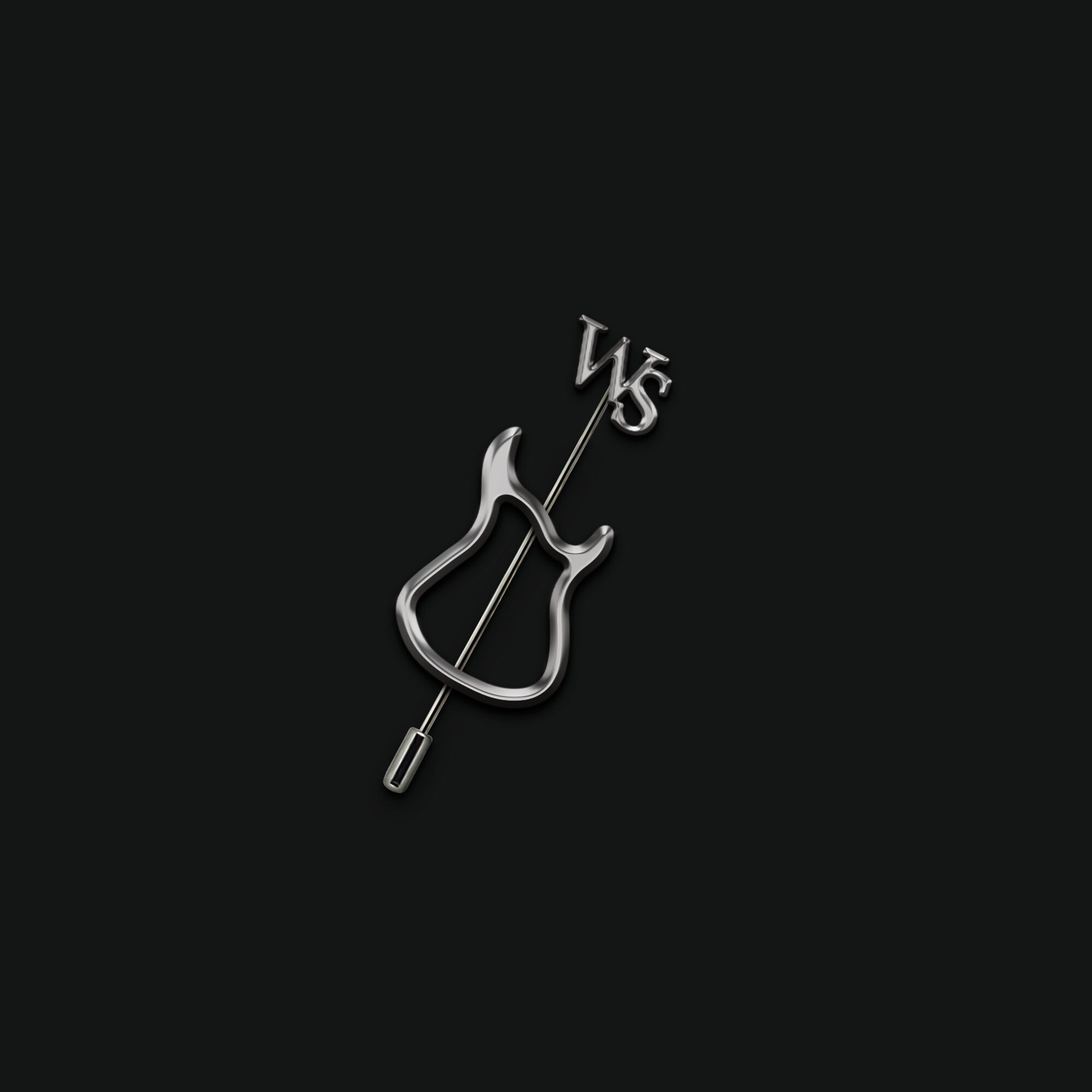 Custom guitar Lapel Pin, Wedding Lapel Pin, Initials Pin for a music lover, Bride to groom gift, Men Brooches, Suit Accessories Badge