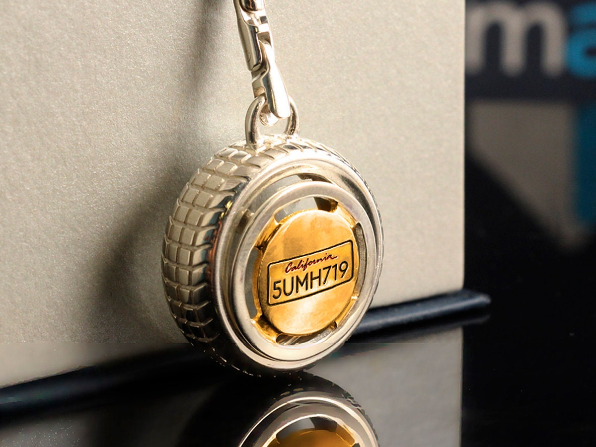 Custom Silver Keychain Unique Design Personalized Silver Etsy