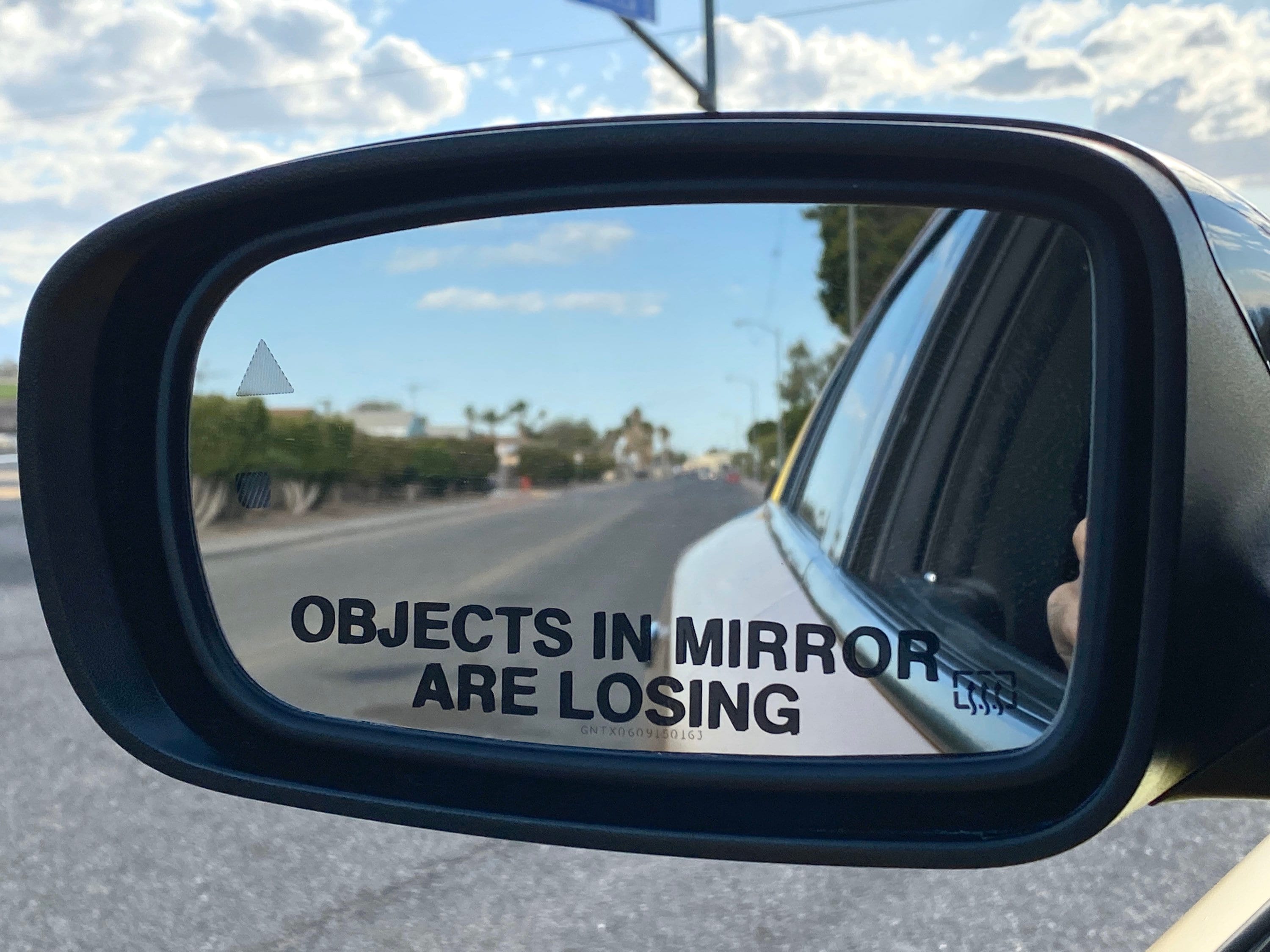 Objects in mirror