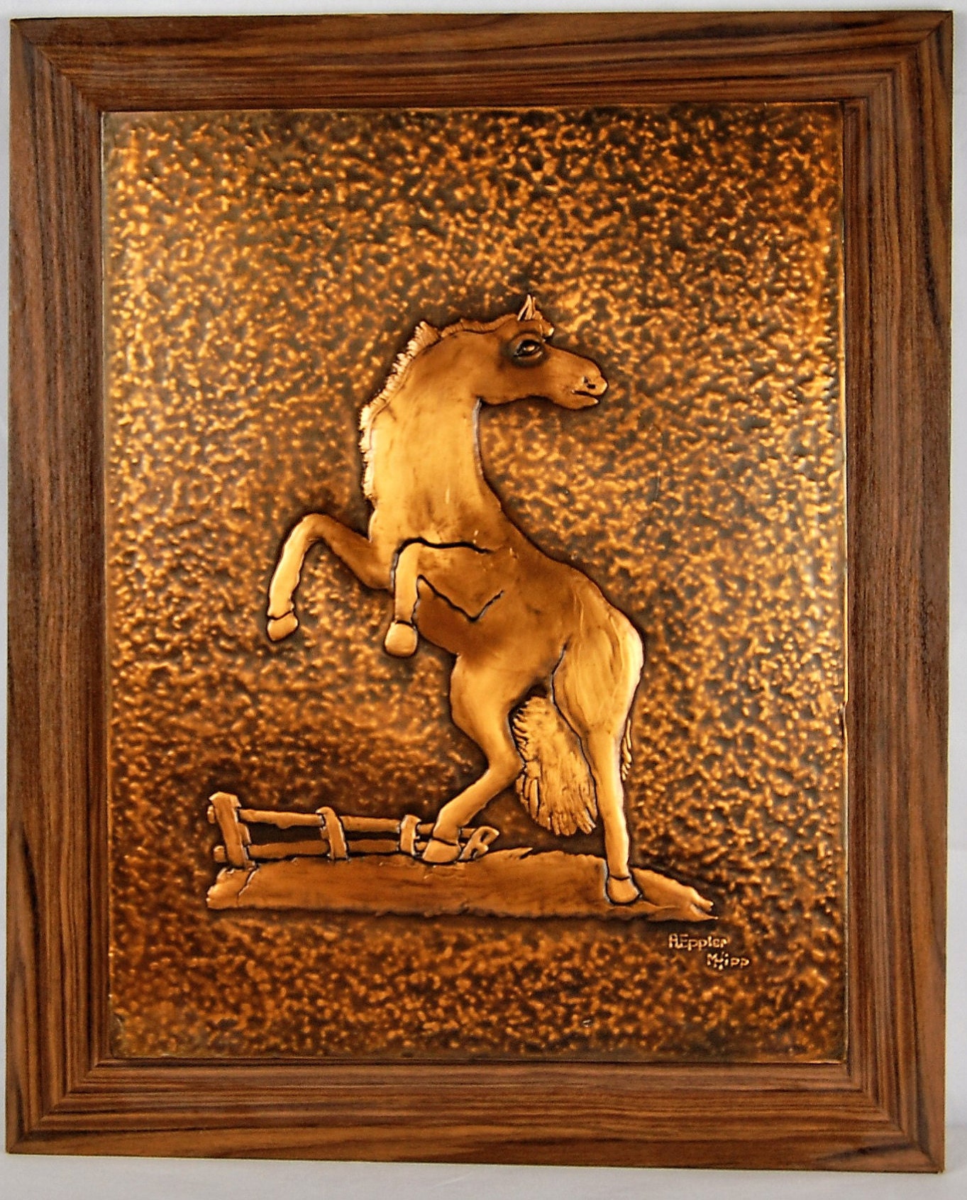 Vintage Copper Painting Made by Hand Copper Painting. Signed. Etsy