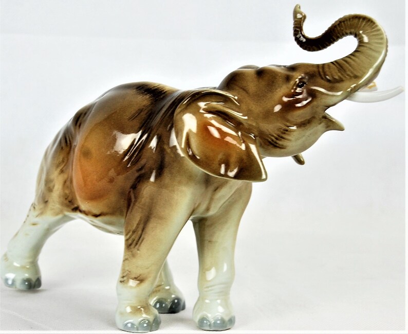 Porcelain Elephant Figurine From Royal Dux Bohemia Etsy New Zealand