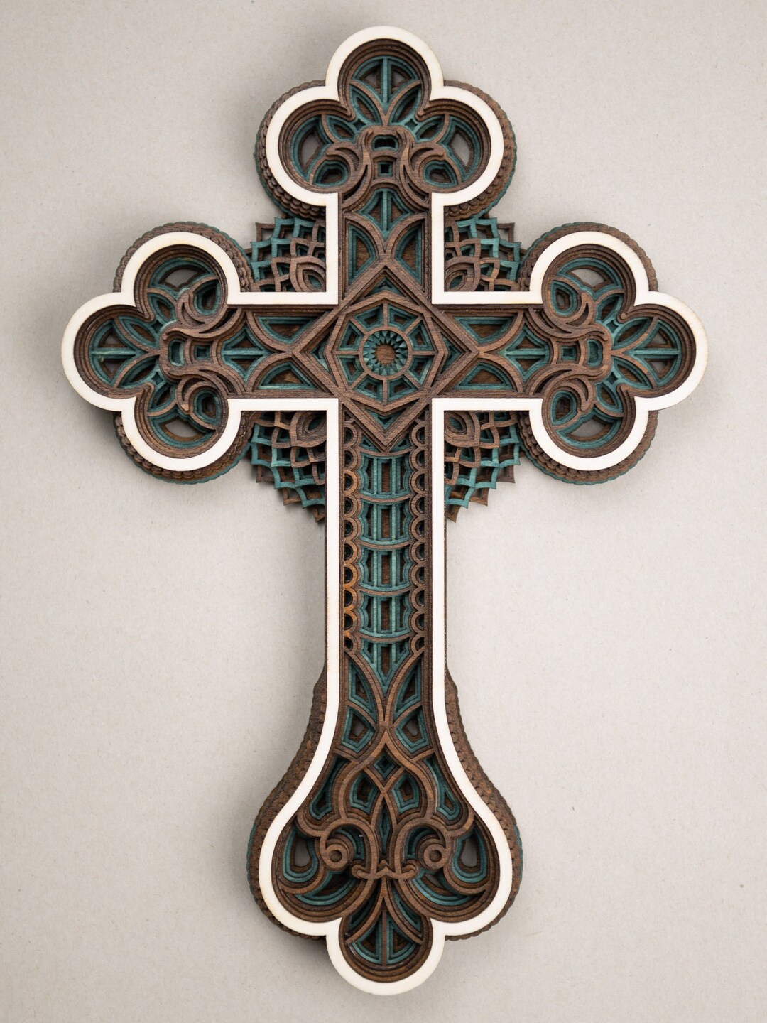 Ornamental Cross7 Layers Etsy