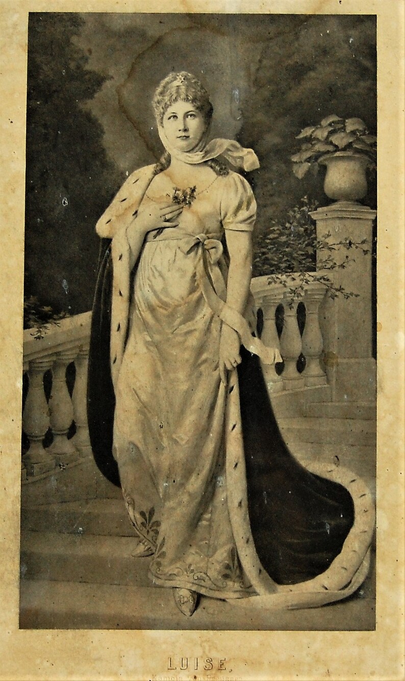 Queen Louise of Prussia, Vintage Chromolithograph Print - Etsy