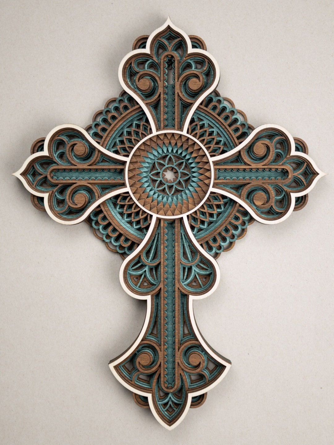 Ornamental Cross6 Layers Etsy