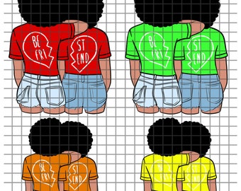 Download Best Friend Svg Black Woman Etsy