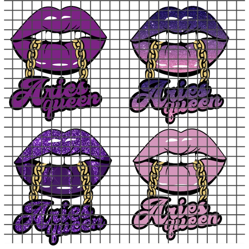 Download Aries Queen Zodiac Lips in Purple SVG Birthday svg ...