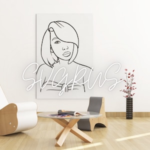 Paint Canvas Clipart SVG, Afro Doll svg, Paint with a Twist, Black Woman svg, donne nere, afroamericano svg, afro donna, tagliare file