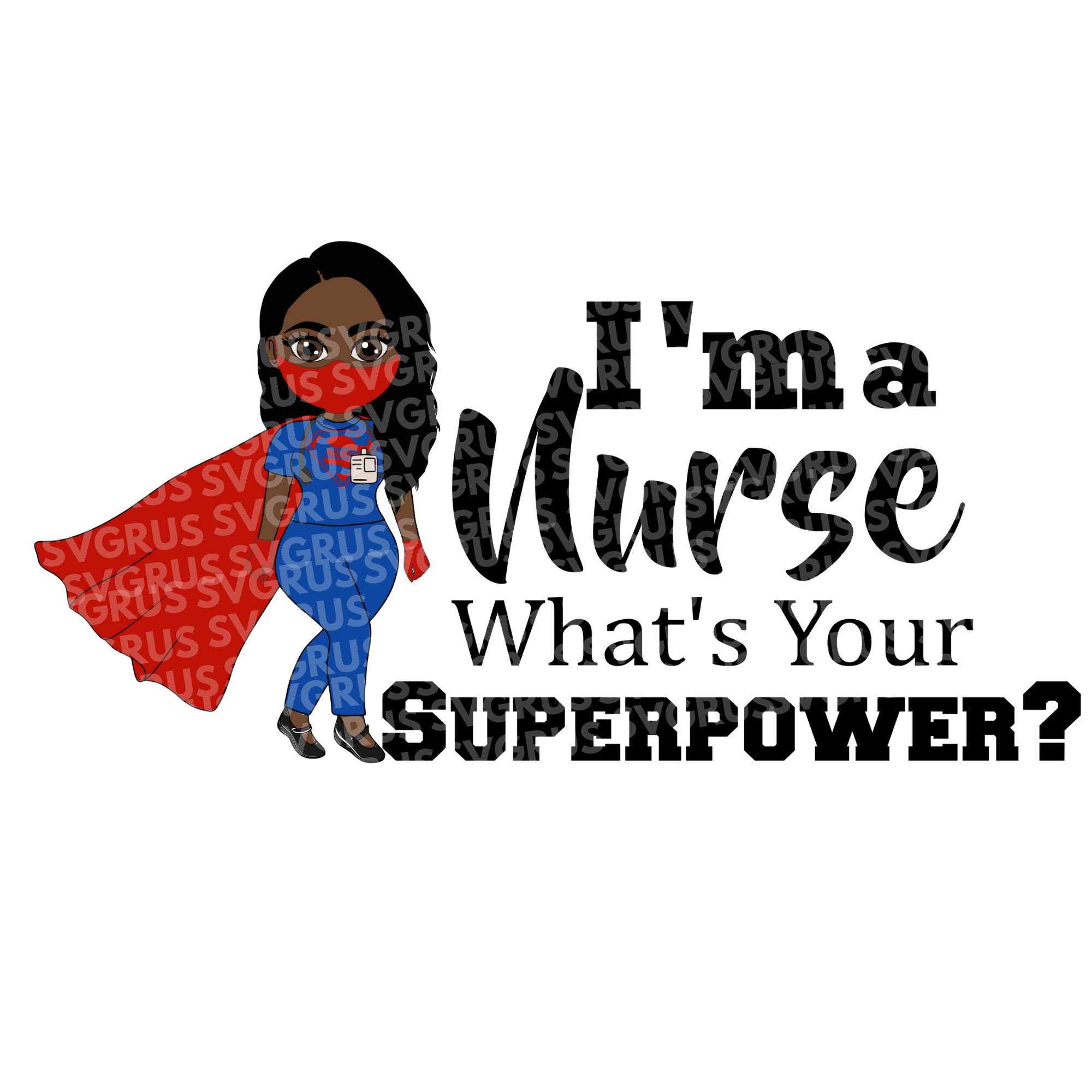 Nurse Svg Black Nurse Svg Black Nurse Clipart African | Etsy