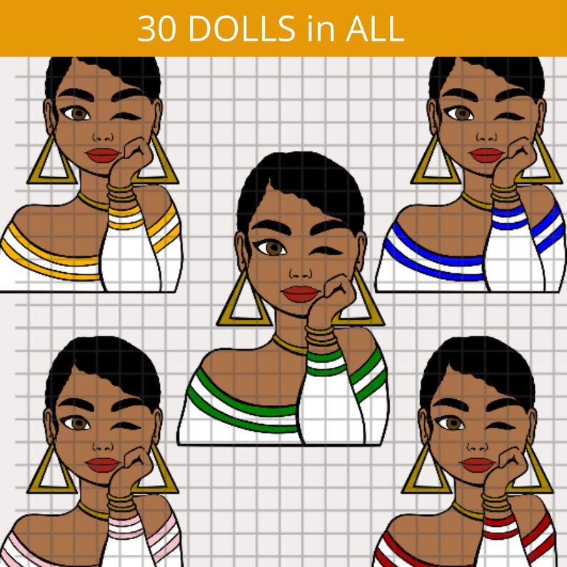 Download 30 Doll Bundle Deal Wink Doll SVG Black Woman svg black | Etsy