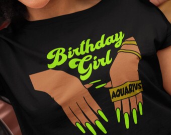 Birthday girl svg, Aquarius svg, zodiac svg, Aquarius Birthday, its my birthday, Aquarius Queen Svg, Cricut, African American