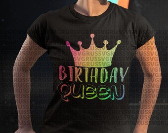 Compleanno svg, compleanno ragazza svg, compleanno regina svg, comportamento compleanno svg, compleanno regina con corona, svg, file tagliati, png