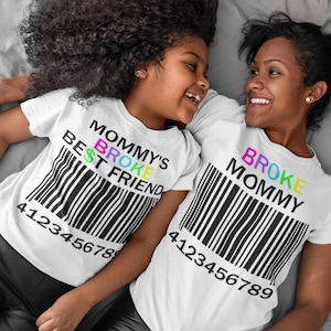 Broke Mommy svg, Back to school svg, Broke Best friend svg, tshirt designs, Vinyl shirts, cricut, African American