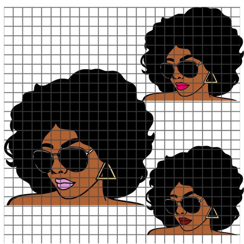 Download Women with Shades svg Black Woman with Sunglasses SVG Afro ...