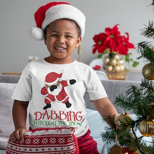 Dabbing Santa svg, Weihnachten svg, Holiday svg, Merry Christmas svg, Vinyl Shirts, Cricut, Plotterdatei, Silhouette, Afroamerikaner