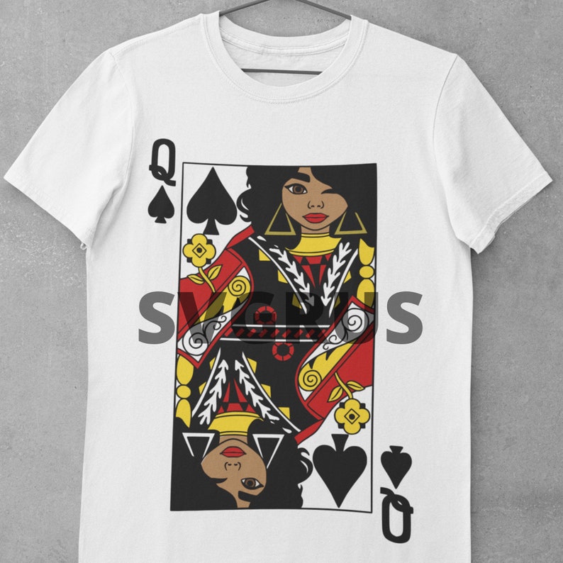 Download Queen of Spades svg Card svg Black Woman svg Woman clipart ...