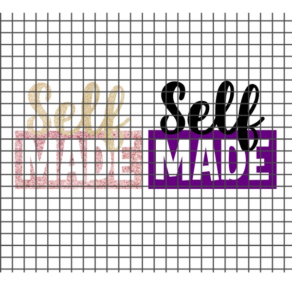 Self Made SVG, Self Made png, Boss Lady, Vinyl SVG, tshirt designs, Vinyl shirts, cricut, silhouette, African American