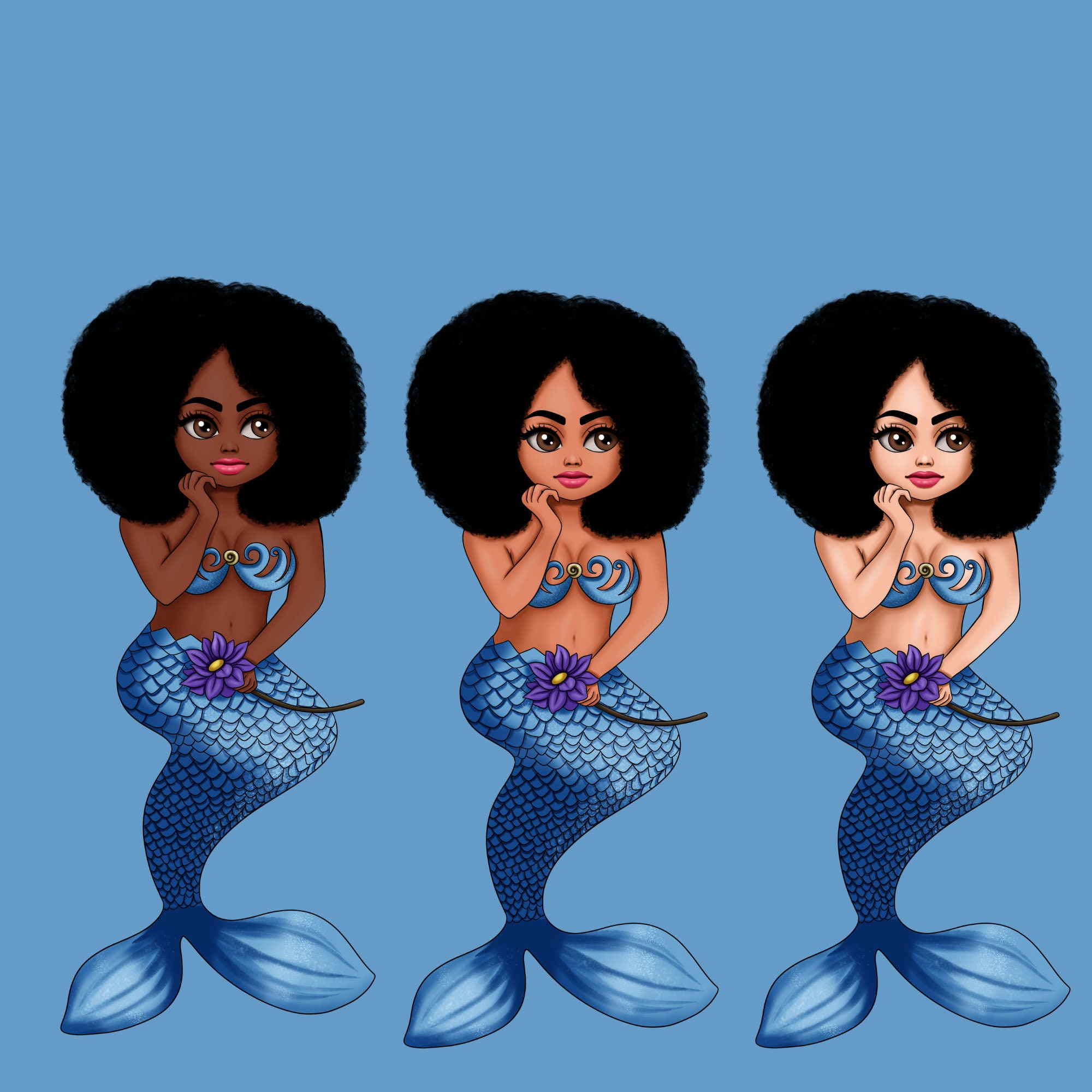 Free Free 184 Afro Mermaid Svg SVG PNG EPS DXF File