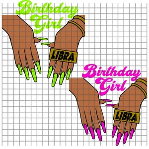 Libra Birthday girl svg, Libra svg, zodiac svg, Libra Birthday, its my birthday, Libra birthday svg, Svg, png, Cricut, African American