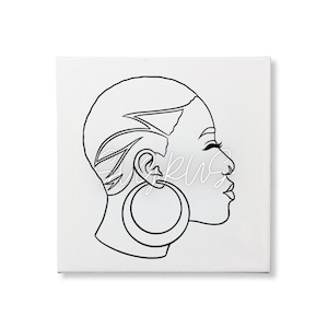 Canvas art, Afro Doll svg, Paint with a Twist, Black Woman svg, black women, African American svg, afro woman, cut files