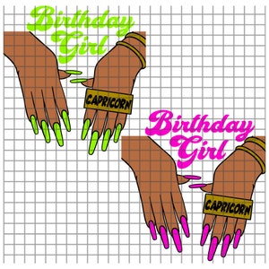 Aniversariante de Capricórnio svg, Capricórnio svg, zodíaco svg, Aniversário de Capricórnio, é meu aniversário, Rainha de Capricórnio Svg, Cricut, Afro-americano