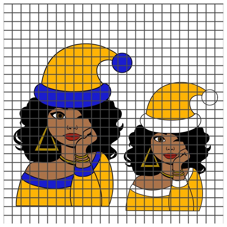 Download Christmas Wink Doll SVG Black Woman svg black women ...