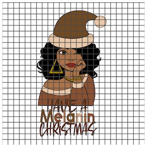 Download Melanin Christmass Wink Doll Svg Christmas Svg Holiday Etsy