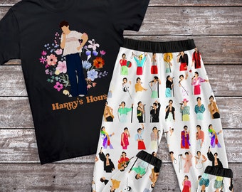 Harrys House Pajamas Set, Personalized Family Pajamas, Family Christmas Pajamas Set.