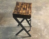 Height 13-40in, 33-99cm wood, metal stool