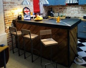 Height 13-40in, 33-99cm wood, metal stool