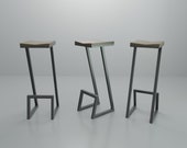 Height 13-40in, 33-99cm wood, metal stool