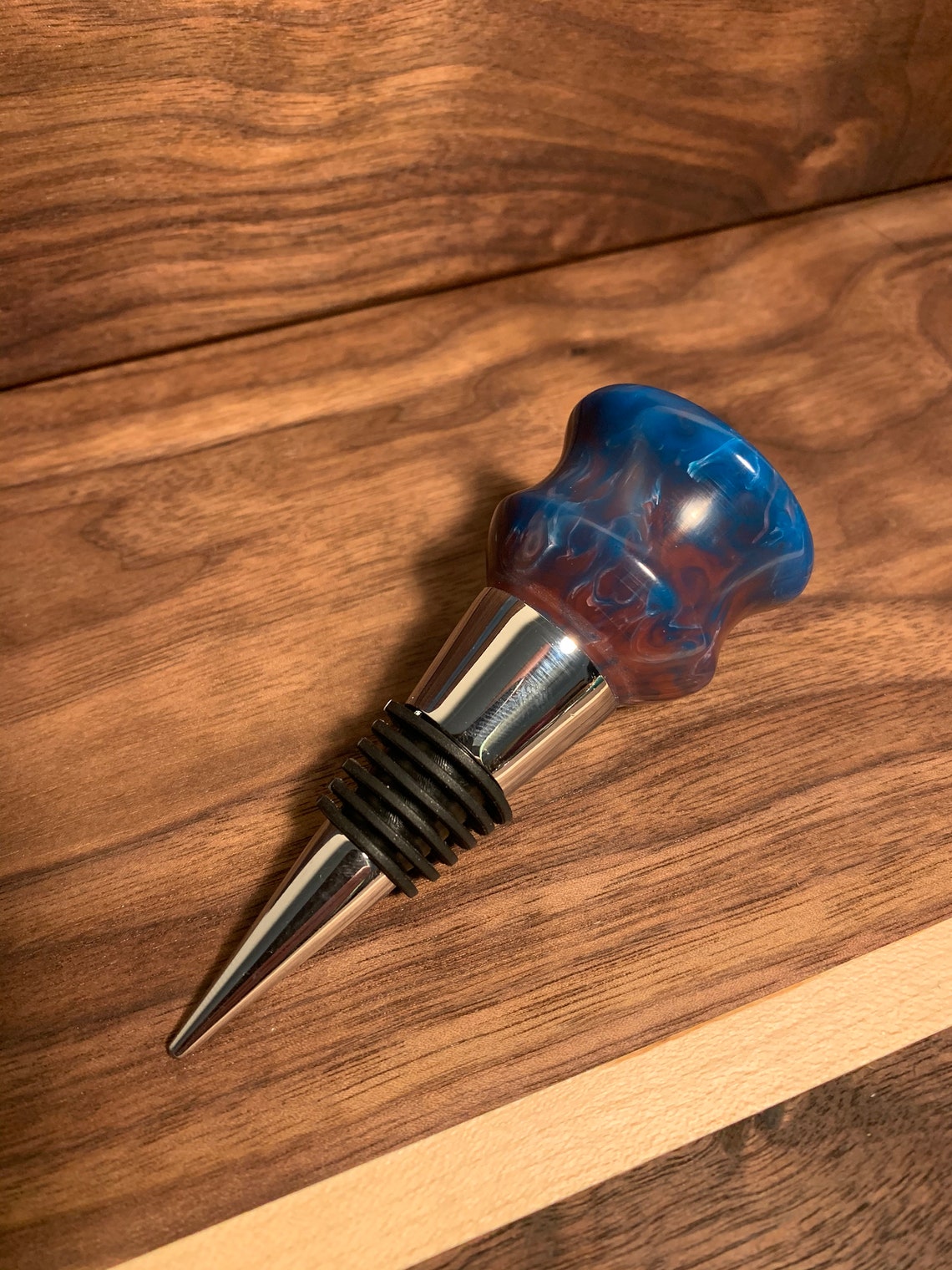 Hand Turned Resin Bottle Stopper Etsy Ireland