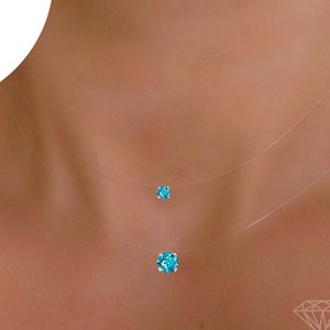 Buy Hikaa Elegant Flower Fishing Line Choker Necklace Invisible
