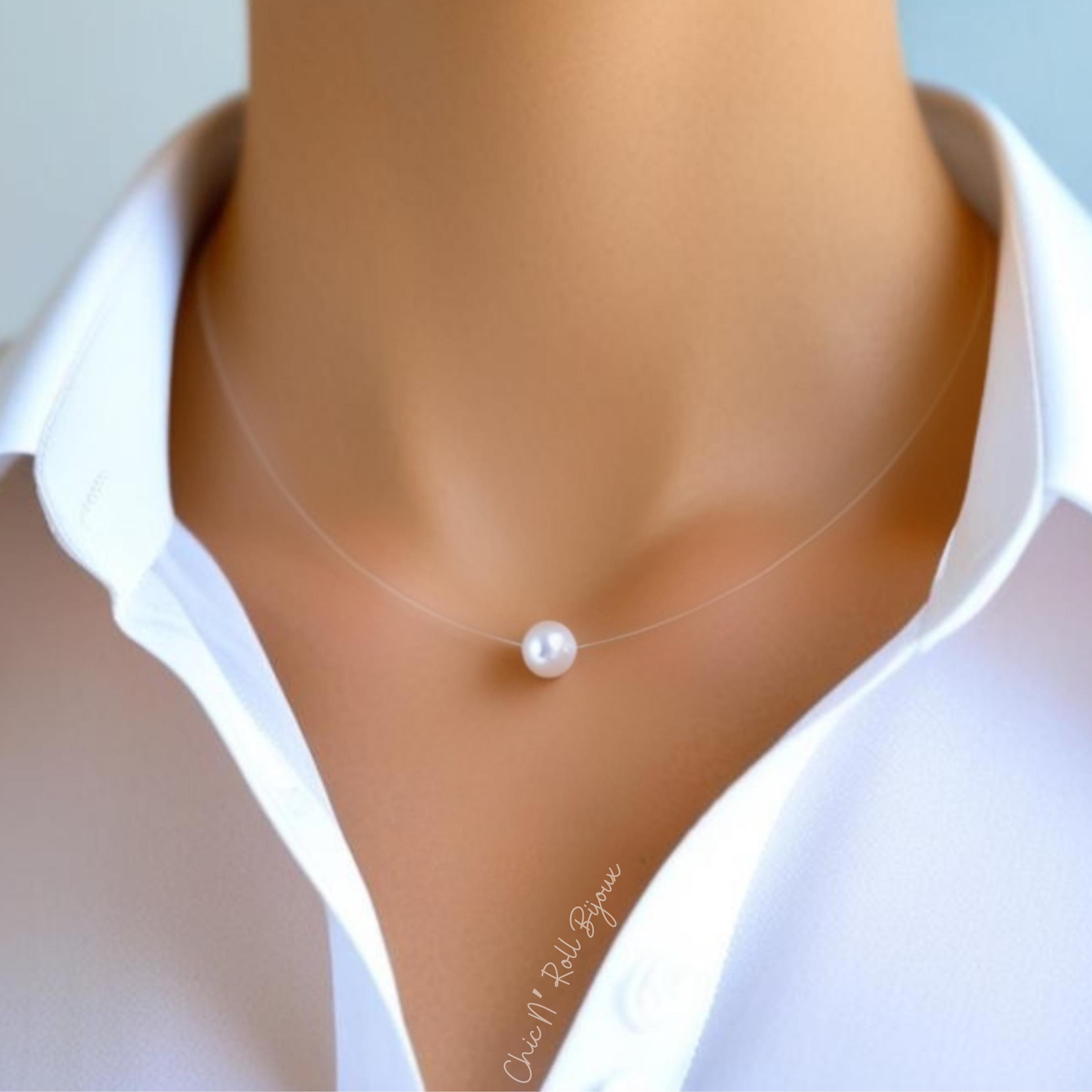 Collana Girocollo Con Strass E Castoni Donna, Bianco | Milano - Foto 8