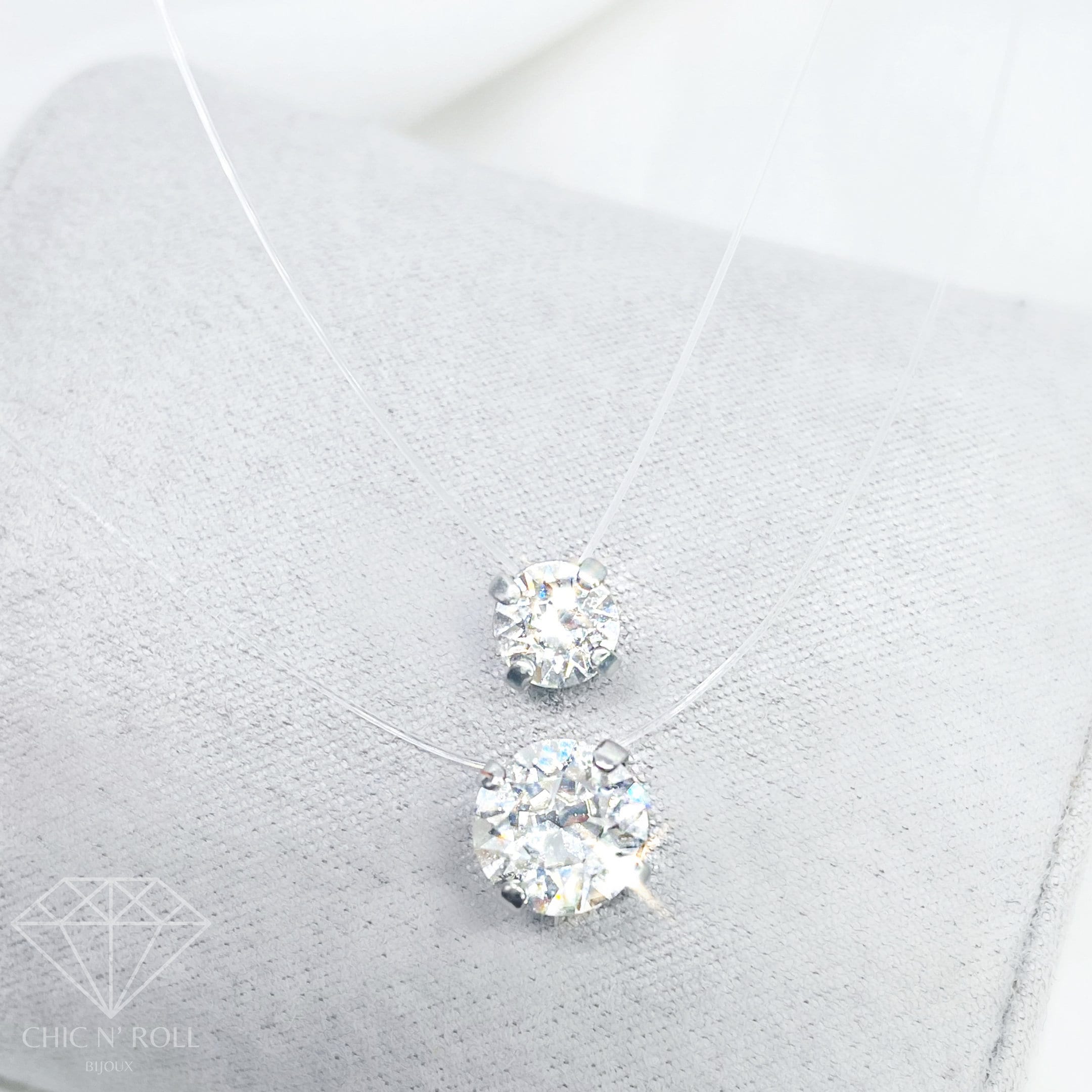 Invisible necklace swarovski deals
