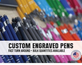 Custom Pens Engraved With Your Info. Premium Pens With Stylus Pen End. Free Shipping, Personalized Real Estate Marketing!