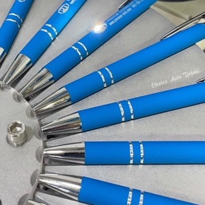 Custom Pens Engraved With Your Info. Premium Pens With Stylus Pen End. Free Shipping, Personalized Real Estate Marketing image 5