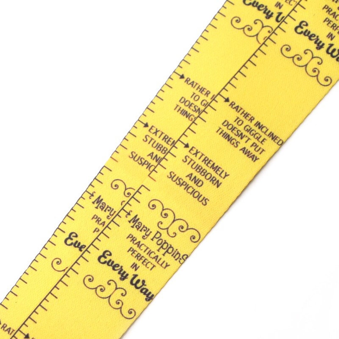 MARY POPPINS Lanyard Measuring Tape Quotes Measure School Etsy