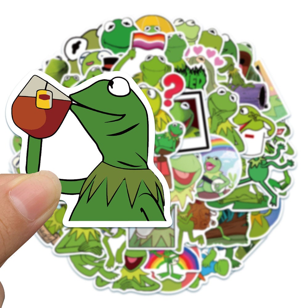 KERMIT the FROG Stickers Laptop Vinyl Waterproof Decals | Etsy