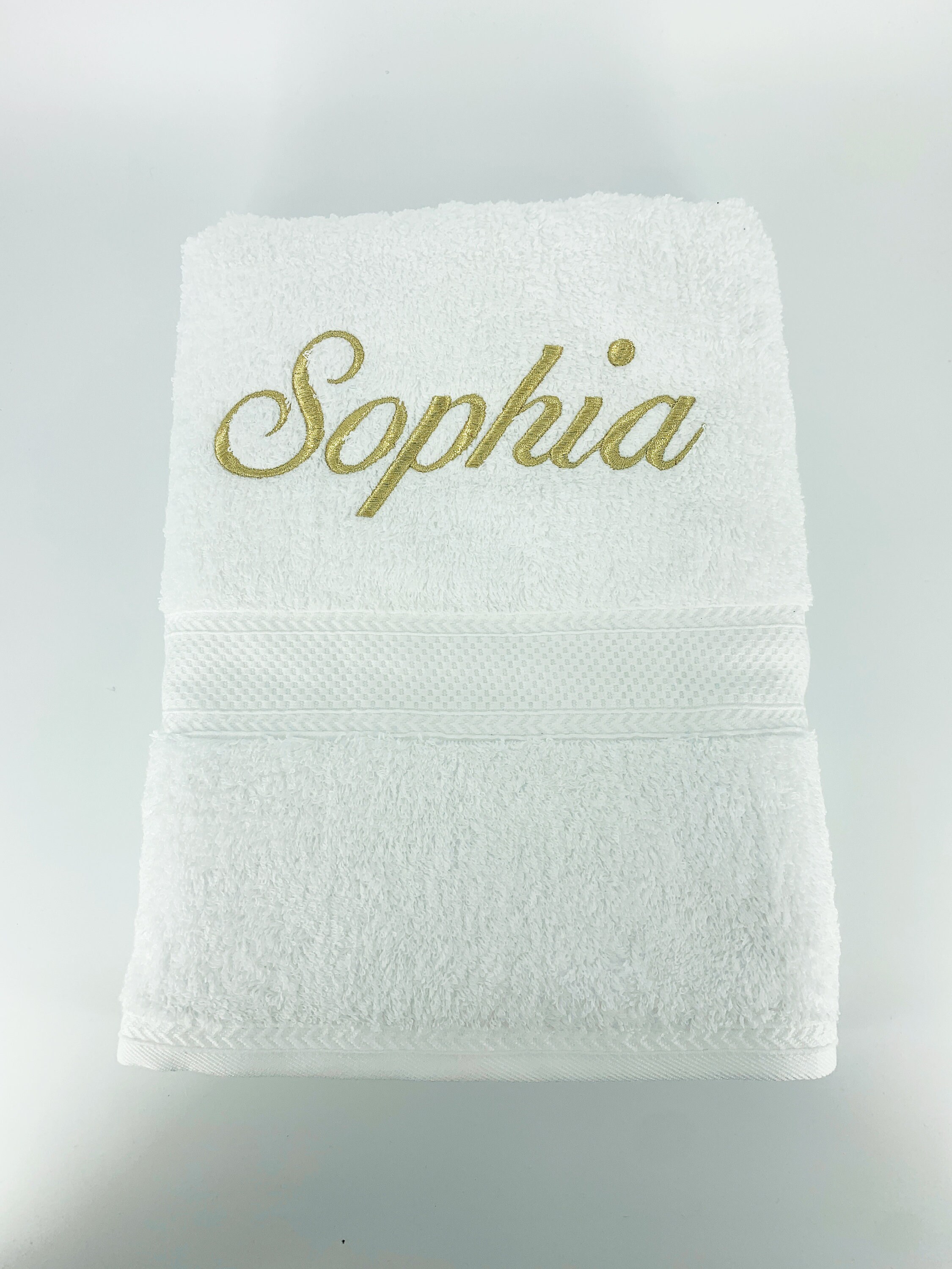 Personalised Egyptian Cotton Bath Towel Etsy Australia