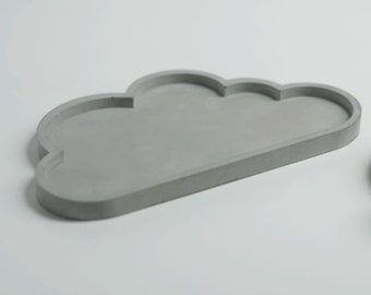 Cement Cloud plate fruit plate silicone mold concrete decorative Tray mold plaster mold Concrete holder mold