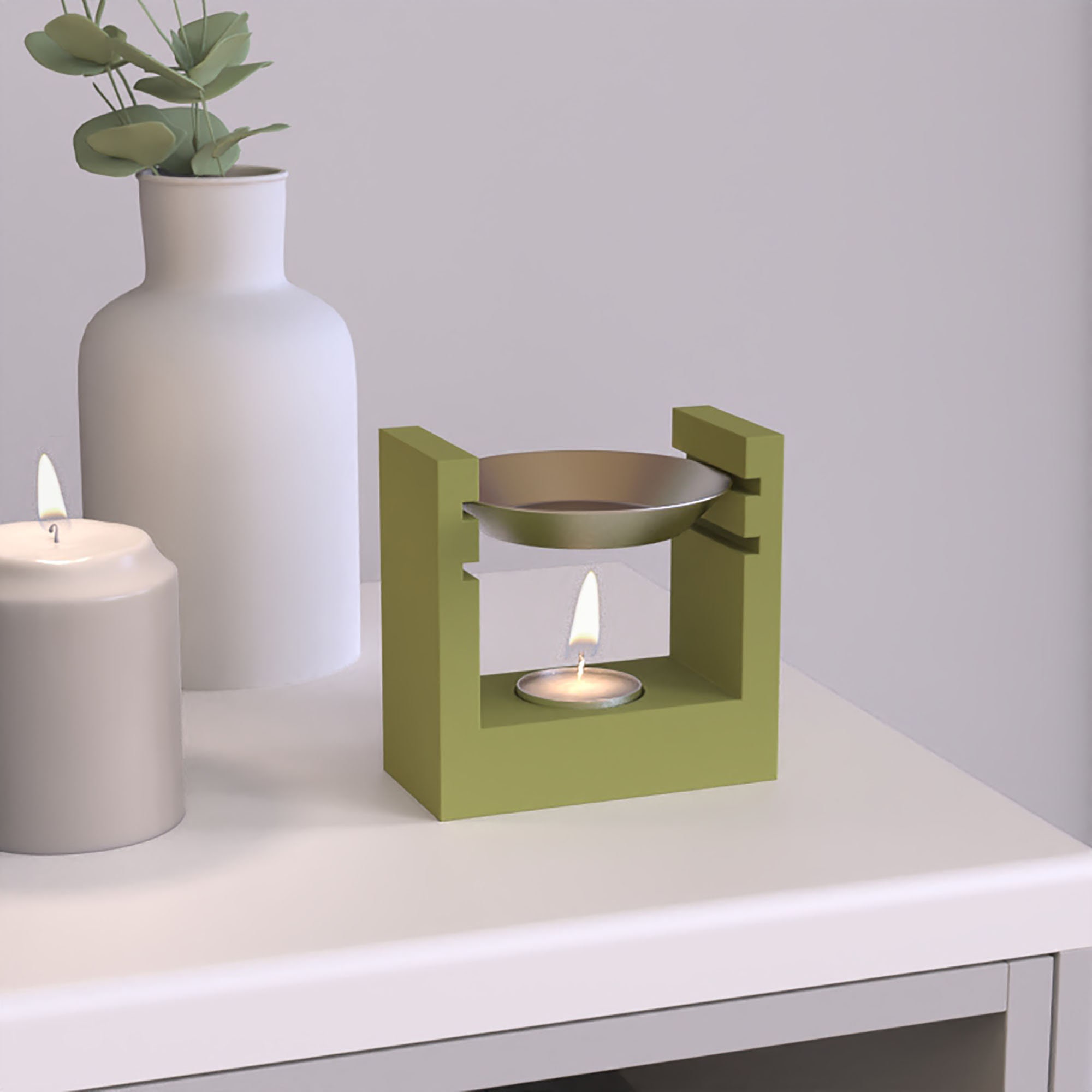 Creative Cement Candlestick Silicone Mold Desktop Decoration Etsy