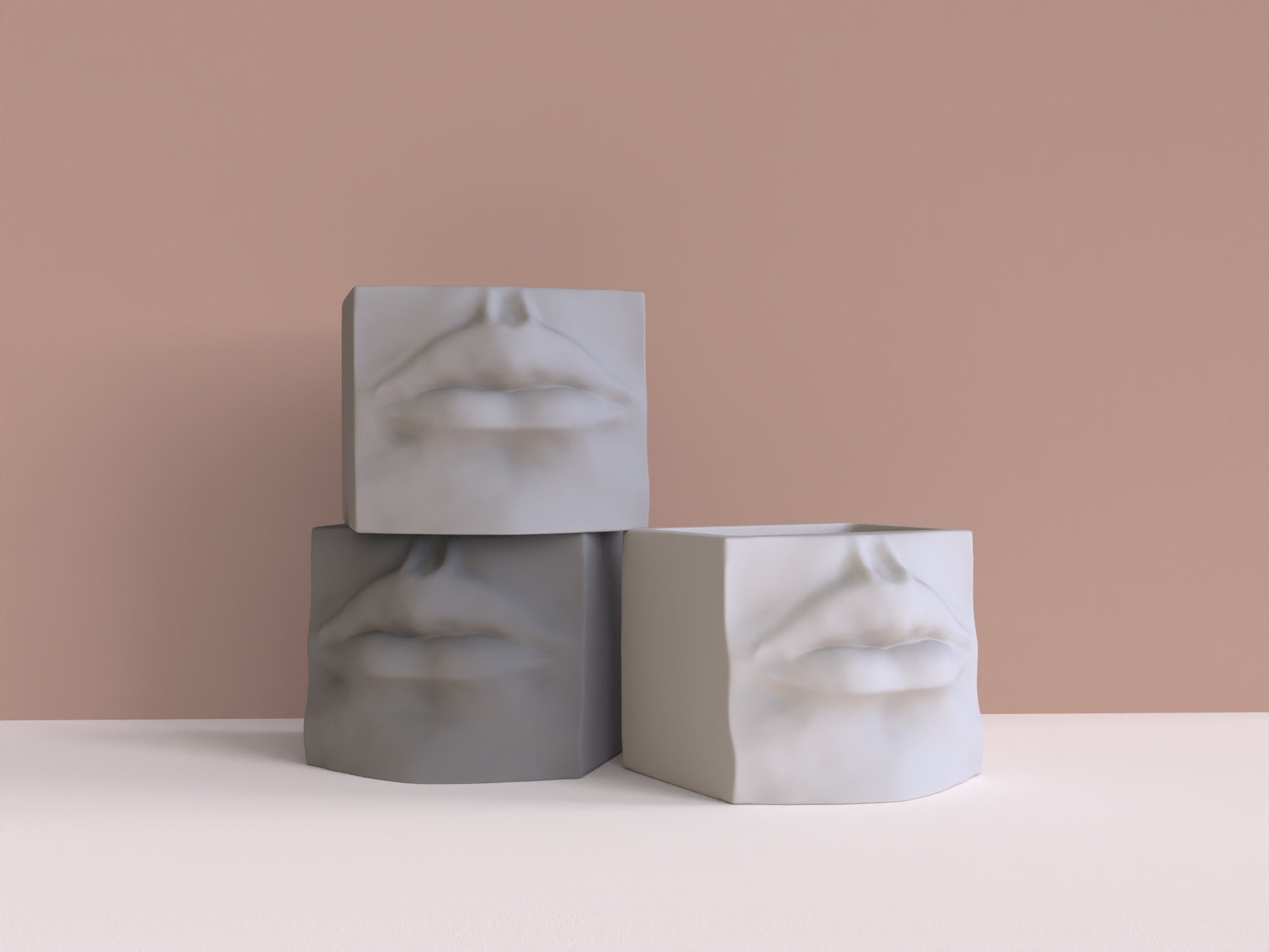 Silicone New Creative Candle Vessel Molds Concete Planter Etsy