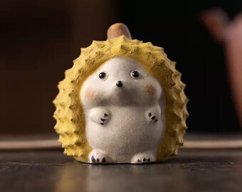 Durian Little Hedgehog Mold Cement Mold for Table Ornaments, Concrete Mini Hedgehog mold Handmade Gift Cement Crafts for Home Decor