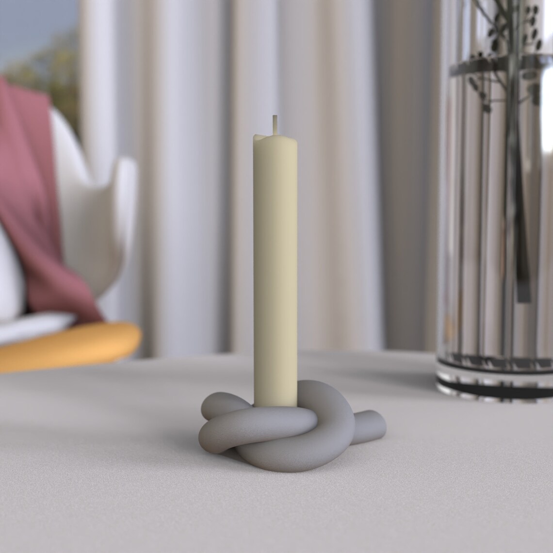 Silicone Mold for Concrete Candle Holder Cement Design Etsy