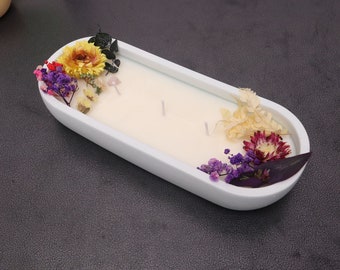 Concrete Tray Molds Storage Container Molds Candle Holder silicone mold, Jesmonite resin mold