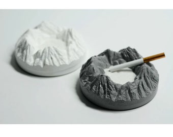 Mountain Ashtray Silicone mold, Aromatherapy Plate Concrete mold,Diffusers Tray Silicone Mold cement mold Resin Jesmonite mold.