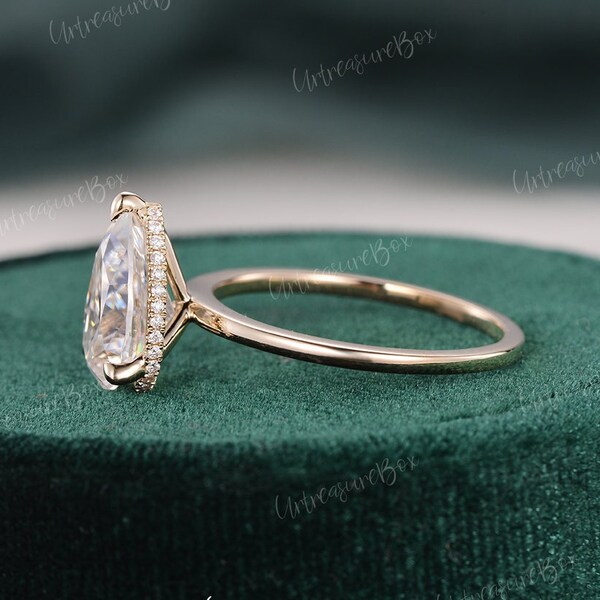 Pear Engagement Ring Etsy