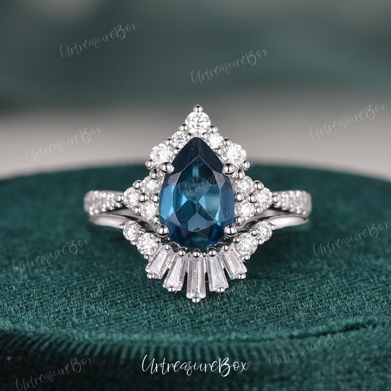 Blue topaz hotsell bridal sets