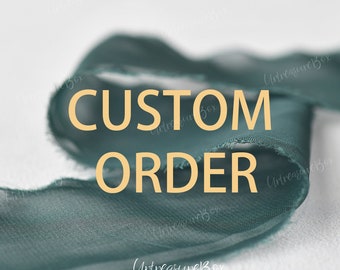 Custom Order/ Engraving/ Rush Order/ Shipping Upgrade/ Size Upgrade/ 18K or Platinum upgrade/Wax modal/CAD drawing